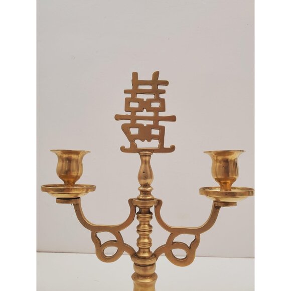 Vintage candelabra candle holders/ 3 arm candelabras/ candelabra perfect for - Picture 4 of 9
